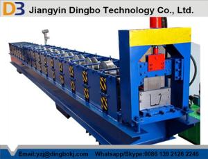 Quality Metal Gutter Roll Forming Machine , Aluminum Gutter Machine 24 Months Warranty wholesale