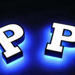 Outdoor store front building sign 3d indoor outdoor custom acrylic led letter