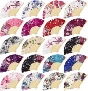 Quality Flat Bamboo Folding Custom Hand Fan Bamboo Crafts 21cm wholesale