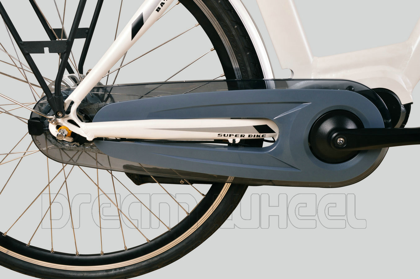 Mid Motor Ladies 28km/H Electric Urban Bike 36V 350W