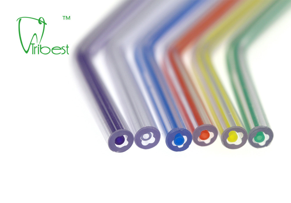 Medical Grade PVC Metal Nylon Air Water Syringe Tips Colorful Core