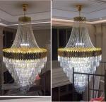 Led Crystal Chandelier For Living Dining Room Round Rectangle hotel lobby