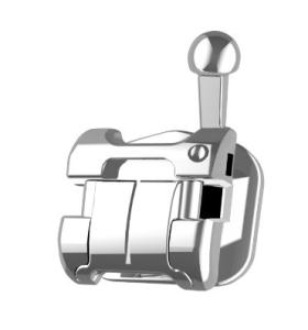 Quality ALS Dental Orthodontic Metal Passive Bracket Lingual Self Ligating With Buccal Tube wholesale