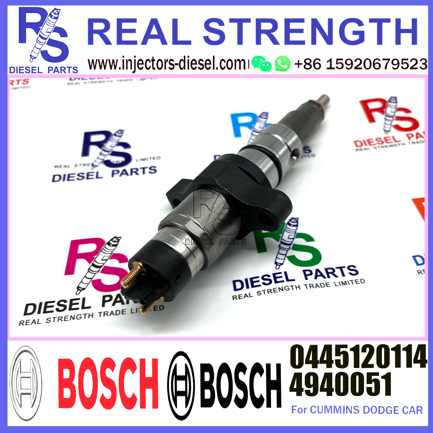 BOSCH Diesel Injector 0445120114 4940051 Diesel Engine Parts 0445120114 4940051 For CUMMINS Diesel Engine