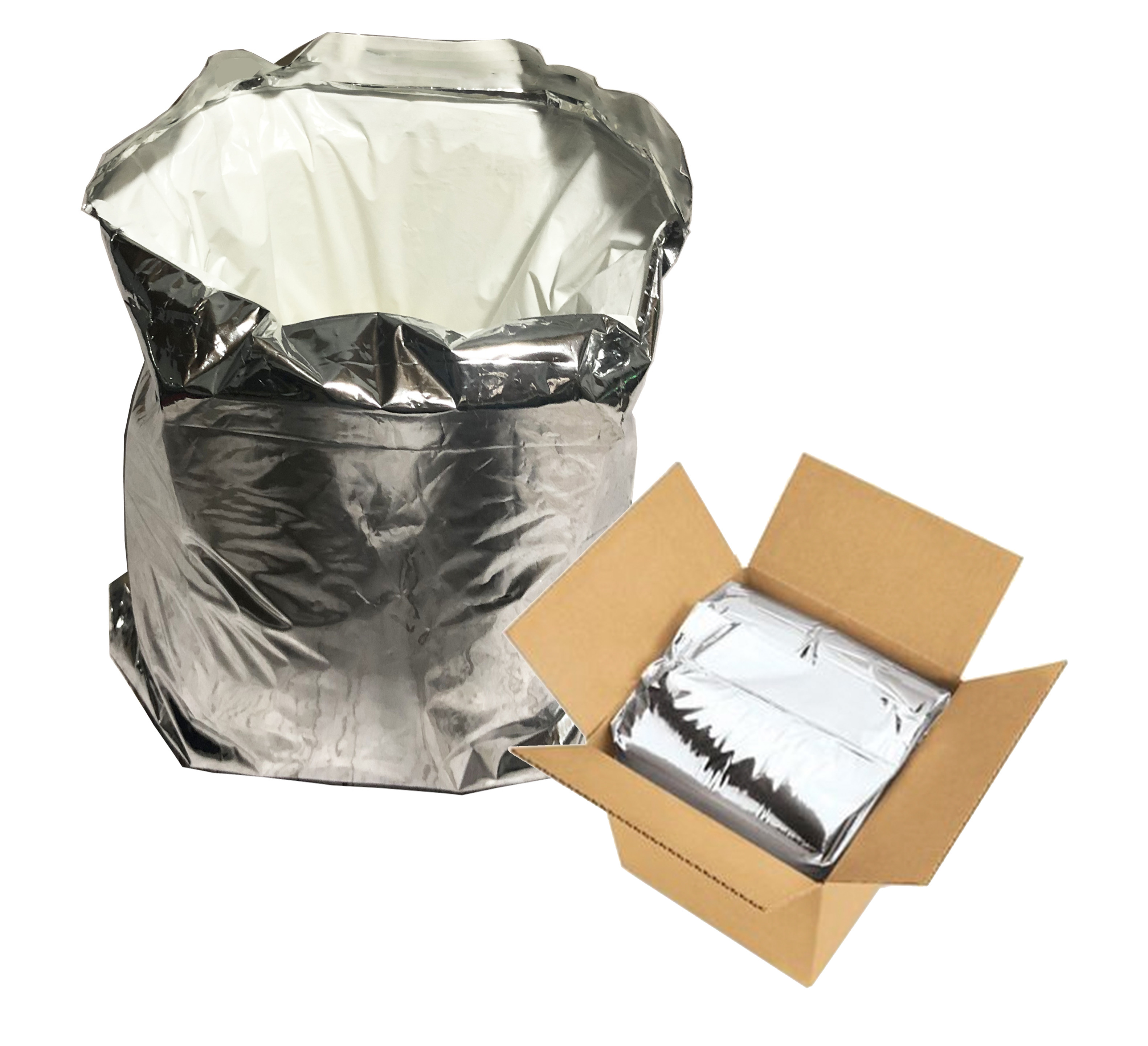 Aluminum Foil Foam Lined Insulated box liner for cold chilled food shipping Thermal Material packaging meal bag