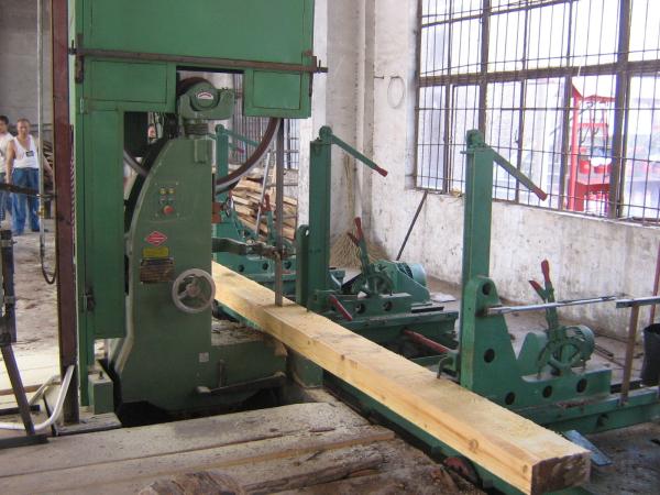 MJ3210 Vertical Woodworking Bandsaw Mill With Electric Log Carriage