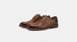 Cool Black Leather Slip On Sneakers , Normal Size Flats Mens Casual Lace Up
