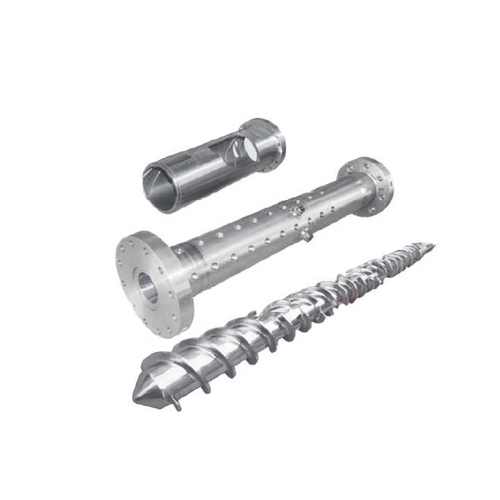 Bimetallic Cold Feed Extruder Screw And Barrel Diameter 35mm For Rubber Machine