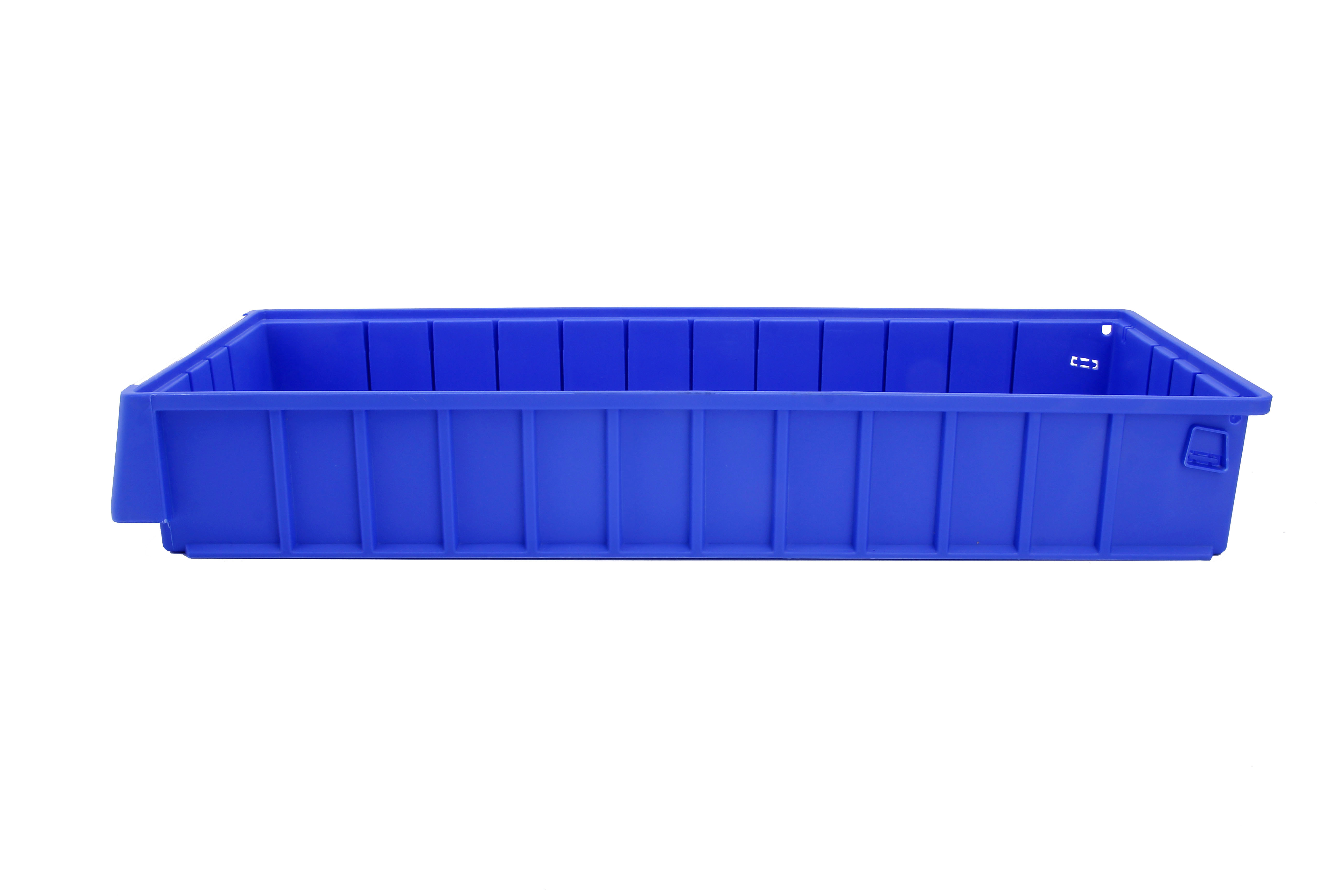 Convenient Solid Box Style Eco-friendly PP Stack Bin Tools Storage Shelf with Divider