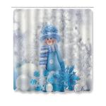 Snowman Christmas Bath Mat Set Anti Skid Restroom Mat Set