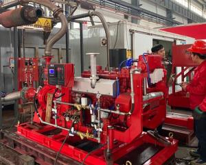Quality High Efficiency Fire Pump Diesel Engine 300KW With Compact Structure wholesale