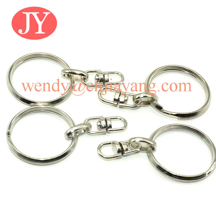 jiayang wholesale fashion metal stainless steel keyring polished