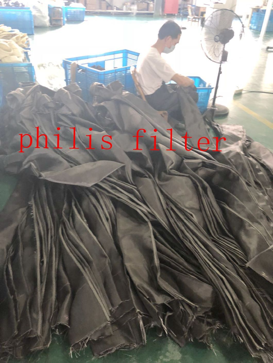 Silicon Coated Woven Glass Fiber Filter Cloth for Metal Plants Filter Bag