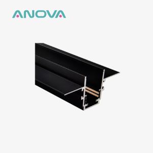 Quality 4 Wires Magnetic Recessed Track Lighting Rail 20mm 24V&amp;48V DC wholesale