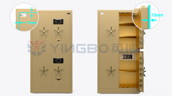 H1800mm Four Doors Fingerprint Lock Vault Door Movable Vault Room Safe Box