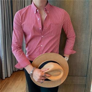Quality Custom Polyester Solid Cotton Formal Shirts Long Sleeve Slim Fit For Men Professional wholesale