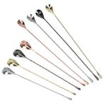 Kitchenware Water Drop Milk Tea Spoon 31cm 40cm Long Handle Coffee Spoon