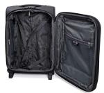 Trolley Rolling Carryon Luggage Black Fabric Business Travel Luggage Bags