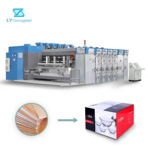 Quality Lead Edge Feeder Flexo Printer Slotter Machine 3 Color 100 Pcs/Minute wholesale