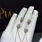 Piaget full diamonds rose earring 18kt gold with white gold or yellow gold or