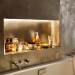 Premium Grade 304/316 Stainless Steel Recessed Wall Niche For Luxurious Bathroom