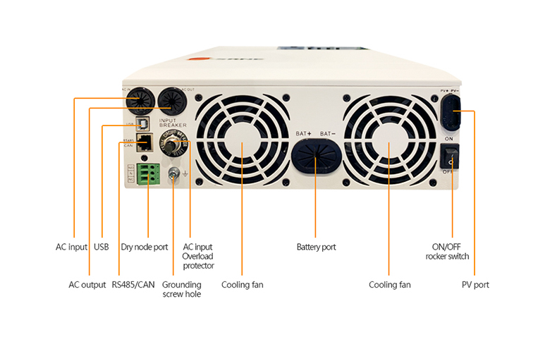 5000W Off Grid Solar Inverter MPPT Lithium Battery Solar Inverter 30A