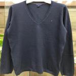 Tommy, Ladies V-Neck Sweaters casual Keep Warm High-Quality multiColors