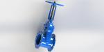 Outside Screw Yoke Water Gate Valve With Soft Wedge / Fusion Bonded Epoxy Coated