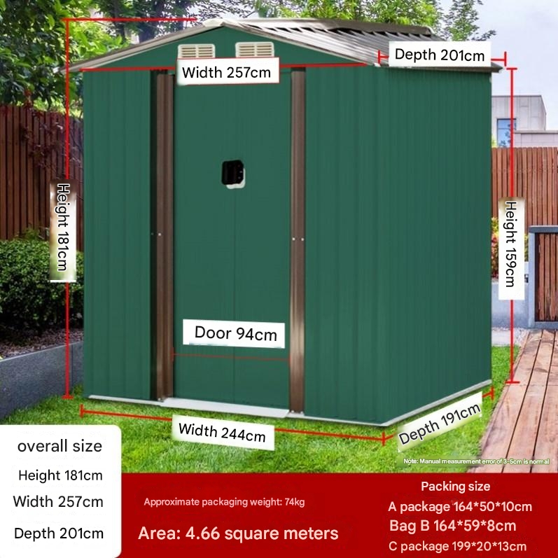 Roof Composite House for Steel Structure Outdoor Storage Room within Postmodern Design Style