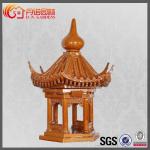 Buildings Roof Ridge Ornaments Golden Small Gazebo Chinese Roof Decoration