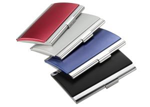 Quality Aluminum Colorful Name Card Holder Metal Custom Logo Card Case wholesale
