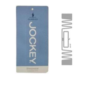 Quality 100x50mm UHF RFID Clothing Labels RFID Passive 8 Meter Reading Range wholesale