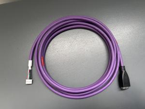 Quality Industrial High Flexible Purple 5pin Shielded USB Harness 2600mm Length wholesale