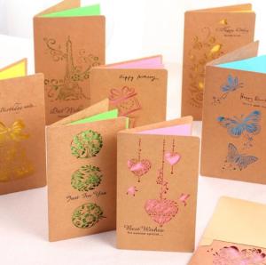 Quality ODM Personalised Printed Cards Thank You Hollow Out Paper wholesale