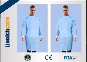 Quality PP / SMS Disposable Surgical Gowns , Nonwoven Disposable Cloths Anti Bacteria wholesale