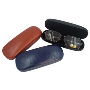 Quality Portable Leather Metal Glasses Case Easy To Carry Customization wholesale
