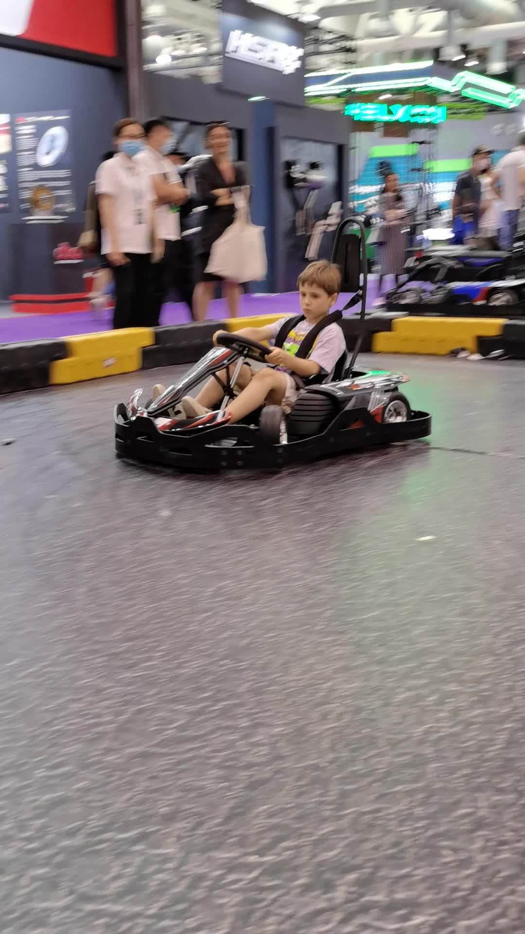 Removable Battery Go Karts For Kids 900w Electric Indoor Karting