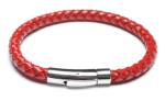 Leather Bracelet, Stainless Steel Clasp, 8 Inches