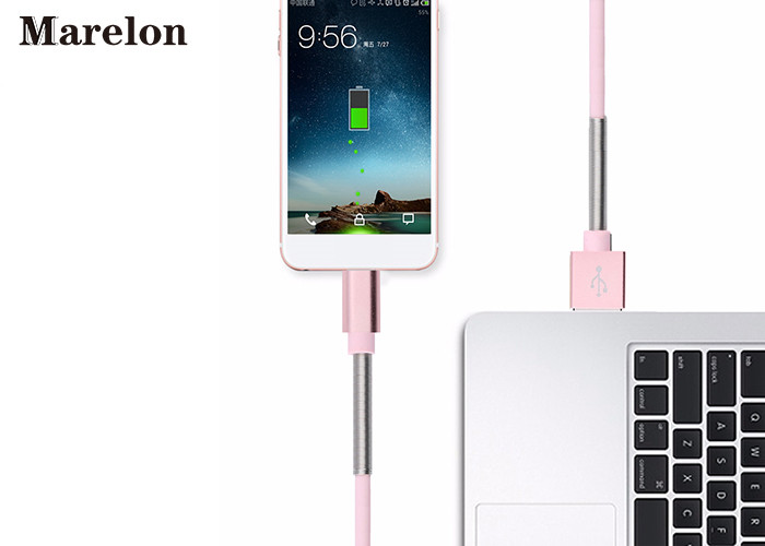 Half Spring Durable Data Transfer Cable , 1M Mobile Phone Cables For Xiaomi