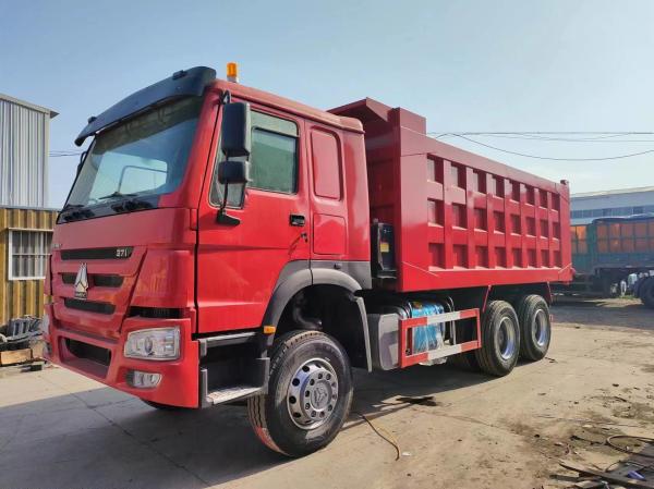 371HP HOWO 6*4 Construction Dump Truck Tipper Truck Red Transportation Truck