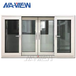 Quality Guangdong NAVIEW Panama 4Mm Single Glass White Aluminum Sliding Window wholesale