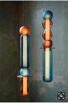Designer Colored Pendant Lamps LED Stained Glass Pendant Light Bar Shop