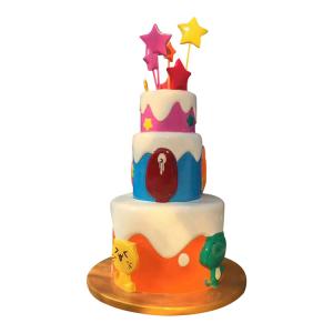 Quality Cake Lollipop Art Outdoor Fiberglass Sculpture Painted Color For Window Display wholesale