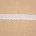 2.5cm Polyester Cotton Embroidery Lace Fabric For Clothes