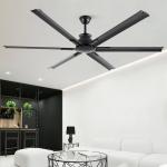 70" 86" High Power Motor Industrial Ceiling Fan with Light Aluminum Blades
