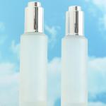 30ml Custom Clear Glass Bottle With Pressure Dropper for Cosmetic Skincare