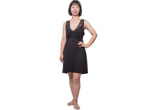 Quality Soft Viscose Womens Summer Nightwear Sexy Ladies Sleeveless Nightgown wholesale