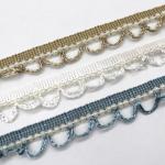 Tassel Polyester Beads Pearl Fringe Trim 2cm