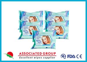Quality Alcohol Free Makeup Remover Wipes , Organic Feminine Wipes White Color For Men wholesale
