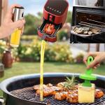 Oil Vinegar Spray Bottle 200ml Sustainable Glass Dispenser for Kitchen Oil Soy